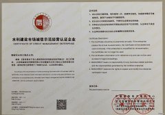 誠信示范經營企業